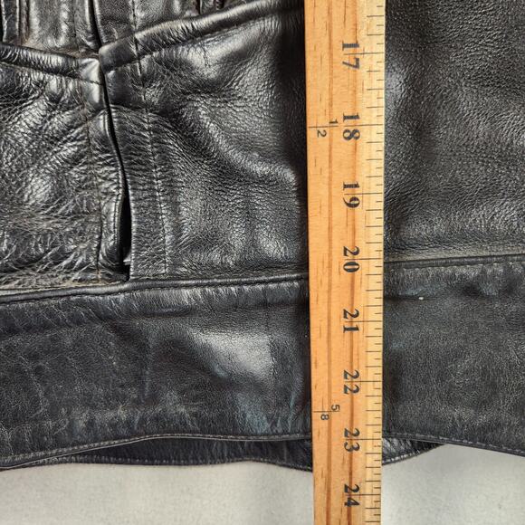 Vanson Leathers Motorcycle Jacket Men 44 Black Moto Guzzi Patch USA Made - Picture 16 of 16